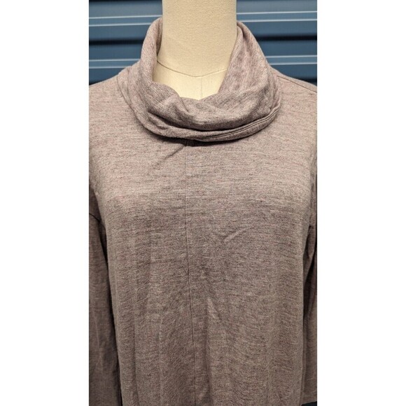 Pure Jill‎ Cowlneck Heathered Seam Long Sleeve Pullover Sweater Small - Picture 2 of 10